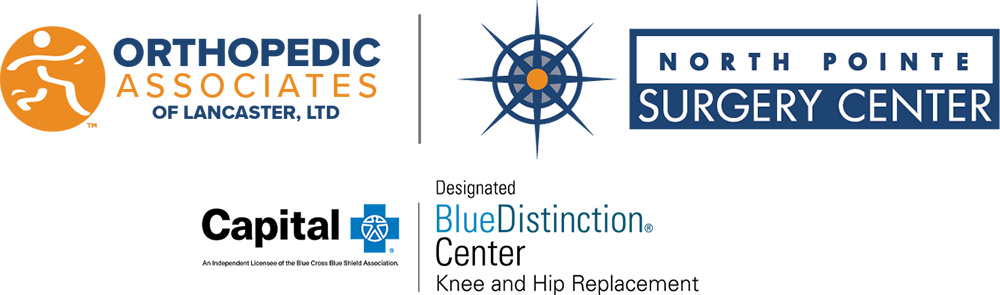 Orthopedic Associates & North Pointe Surgery Center & BlueDistinction Center logos